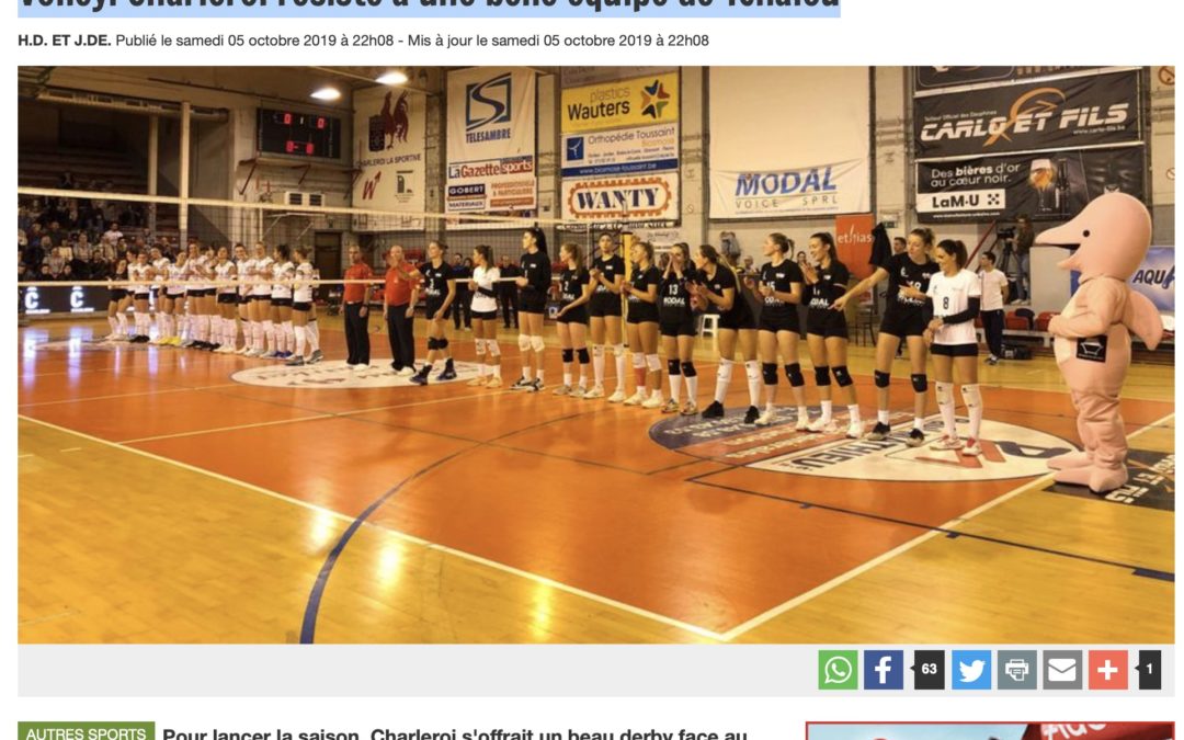 Charleroi résiste à une belle équipe de Tchalou